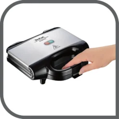 Tefal Sandwichmaker »SM1552 Ultracompact«, 700 W, Antihaftbeschichtete Platten, Leichte Reinigung, Maße: 26,5x12x26 Cm -Tefal 7936b1b9e8a8a4230978c74020c753f6