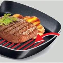 Tefal Grillpfanne »B55540 Easy Cook & Clean«, Aluminium, (1 Tlg.), Aluminium, Antihaft, Thermo-Signal, Alle Herdarten Außer Induktion -Tefal 7c739ac1ece78c7151247c0058499646