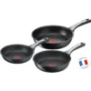Tefal Pfannen-Set »Unlimited On«, Aluminium, (Set, 3 Tlg.), Aluminium, Antihaft, Thermo-Signal, Alle Herdarten Induktion, Set