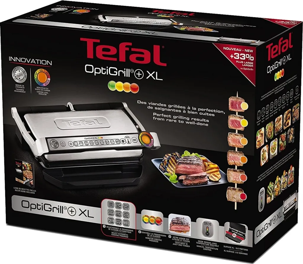 Tefal GC 722 D Optigrill+ XLKontaktgrill Schwarz/edelstahl 16 Tefal GC 722 D Optigrill+ XLKontaktgrill Schwarz/edelstahl – Bild 14