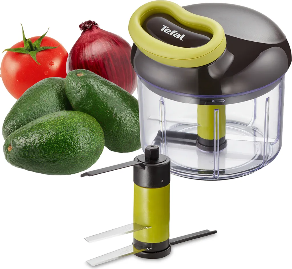Tefal 5-Sekunden-Zerkleinerer 900 Ml Gemüseschneider Und Mixer Mit Edelstahlklingen Zum Zerkleinern Von Gemüse, Zwiebeln Und Nüssen K1320404 4 Tefal 5-Sekunden-Zerkleinerer 900 Ml Gemüseschneider Und Mixer Mit Edelstahlklingen Zum Zerkleinern Von Gemüse, Zwiebeln Und Nüssen K1320404 – Bild 2