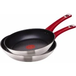 Tefal Topf-Set »Tefal By Jamie Oliver Mainstream«, Edelstahl, (Set, 8 Tlg.), Edelstahl-Set Jamie Oliver, Red Collection, Alle Herdarten,Induktion -Tefal 7fa482c48ce33c6cf07a0d833110b3c1