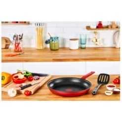 TEFAL Daily Chef Pfanne G2730422 Durchmesser 24 Cm, Geeignet Für Induktionskochfeld, Fester Griff, Rot -Tefal 80b2e0fe8ebd75ce0722802a4b1d6bc3