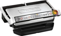 Tefal GC724D Optigrill Contactgrill 2000W Metallic XXL Mit Platte