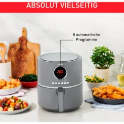 Tefal Heißluftfritteuse »EY111B Ultra Fry Digital«, 1400 W, 8 Programme, Gesund, Frittieren Ohne Öl, 4,2 L, Digitales Display -Tefal 81d95cc5089a8ce7b869890bd9a1684b