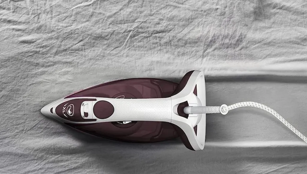 Tefal Dampfbügeleisen Easygliss FV5714 Weiß/beere 10 Tefal Dampfbügeleisen Easygliss FV5714 Weiß/beere – Bild 8