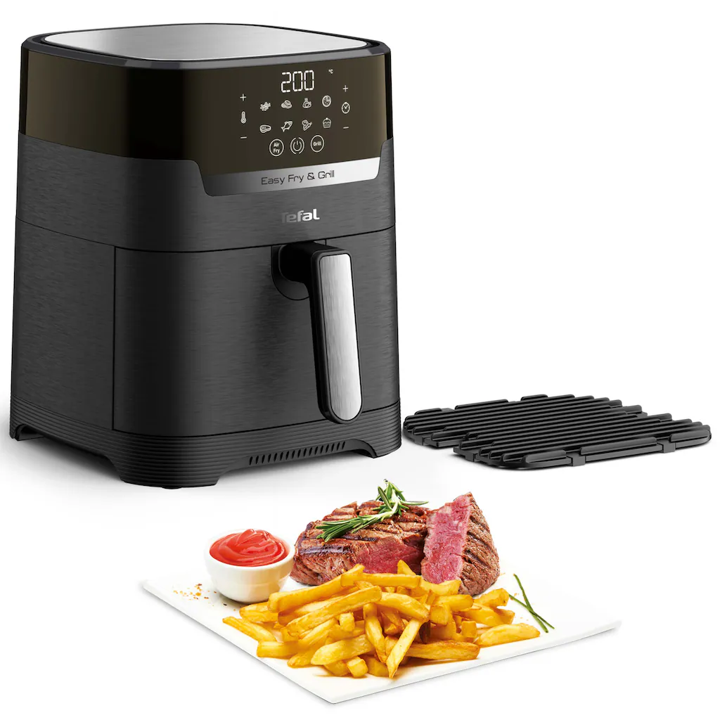 Tefal Heißluftfritteuse »EY5058 Easy Fry & Grill Precision«, 1400 W, Heißluftfritteuse & Grill, Digitales Display, 4,2 L, 8 Kochprogramme 3 Tefal Heißluftfritteuse »EY5058 Easy Fry & Grill Precision«, 1400 W, Heißluftfritteuse & Grill, Digitales Display, 4,2 L, 8 Kochprogramme