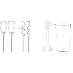 Tefal Handmixer »HT4611 Prep'Mix+«, 500 W, Turbo-Funktion, 2 Rührbesen, 2 Knethaken, Pürierstab-Aufsatz -Tefal 9ac17b9bd5b0dff83dd3496714afdfc6