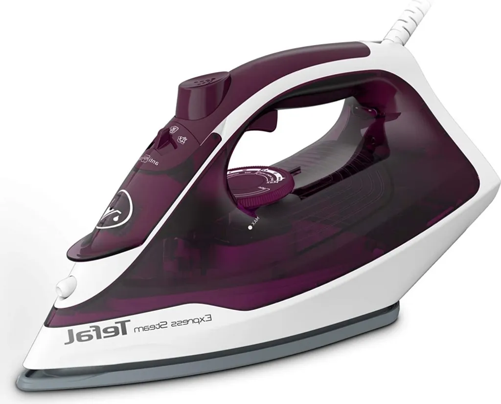 Tefal FV2835 Express Steam - Dampfbügeleisen - Weiß/violett 4 Tefal FV2835 Express Steam - Dampfbügeleisen - Weiß/violett – Bild 2