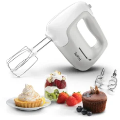 Tefal Handmixer »HT450B Prep'Mix«, 450 W, 5 Geschwindigkeiten, 2 Schneebesen Und 2 Knethaken Aus Edelstahl -Tefal 9b7770905fb7f34dc74da7b473566ecf