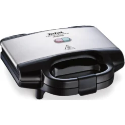 Tefal Sandwichmaker »SM1552 Ultracompact«, 700 W, Antihaftbeschichtete Platten, Leichte Reinigung, Maße: 26,5x12x26 Cm