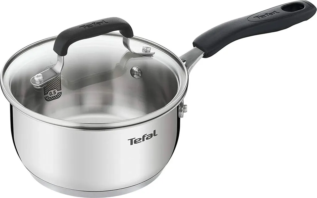 Tefal G7155S14 Cook&Cool Edelstahl Topfset 5-teilig Mit Glasdeckel Inkl. 28 Cm Bratpfanne Mit ThermoSpot, Für Alle Herdarten 7 Tefal G7155S14 Cook&Cool Edelstahl Topfset 5-teilig Mit Glasdeckel Inkl. 28 Cm Bratpfanne Mit ThermoSpot, Für Alle Herdarten – Bild 5