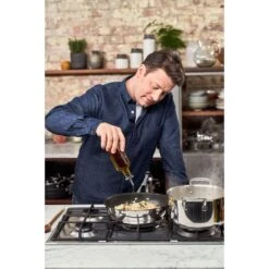 Tefal Bratpfanne »Jamie Oliver Cook's Classic«, Edelstahl, (1 Tlg.), Edelstahl,Antihaftversiegelung,Thermo-Signal,alle Herdarten,Induktion -Tefal a1f14ea7d0855d4512f66377a41cdc2a