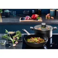 Tefal Wok »Unlimited On«, Aluminium, (1 Tlg.), Titanium Antihaftbeschichtung, Thermo-Signal, Alle Herdarten Induktion -Tefal a2800e6180ac9d883cbf26a17be1a09f