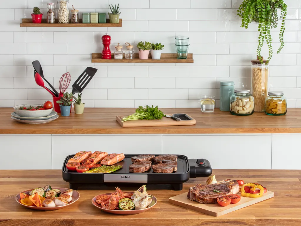 Tefal Tischgrill BBQ Booster CB6418 - Mit Boost-Zone Für Kraftvolles Grillen Und Anbraten 6 Tefal Tischgrill BBQ Booster CB6418 - Mit Boost-Zone Für Kraftvolles Grillen Und Anbraten – Bild 4