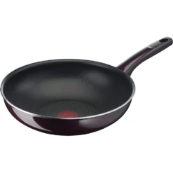 Tefal Wok »D52219 Resist Intense«, Aluminium, (1 Tlg.), Emaille, Antihaft, Thermo-Signal, Alle Herdarten Außer Induktion