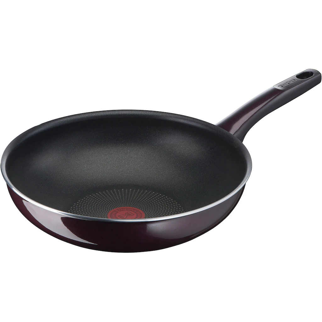Tefal Wok »D52219 Resist Intense«, Aluminium, (1 Tlg.), Emaille, Antihaft, Thermo-Signal, Alle Herdarten Außer Induktion 3 Tefal Wok »D52219 Resist Intense«, Aluminium, (1 Tlg.), Emaille, Antihaft, Thermo-Signal, Alle Herdarten Außer Induktion