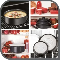 Tefal Topf-Set »L39996 Ingenio Black Stone«, Aluminium, (Set, 4 Tlg.), Antihaft, Thermo-Signal, Abnehmbarer Griff, Alle Herdarten, Induktion -Tefal a6c6300c0b6c17e113659d418ad981da