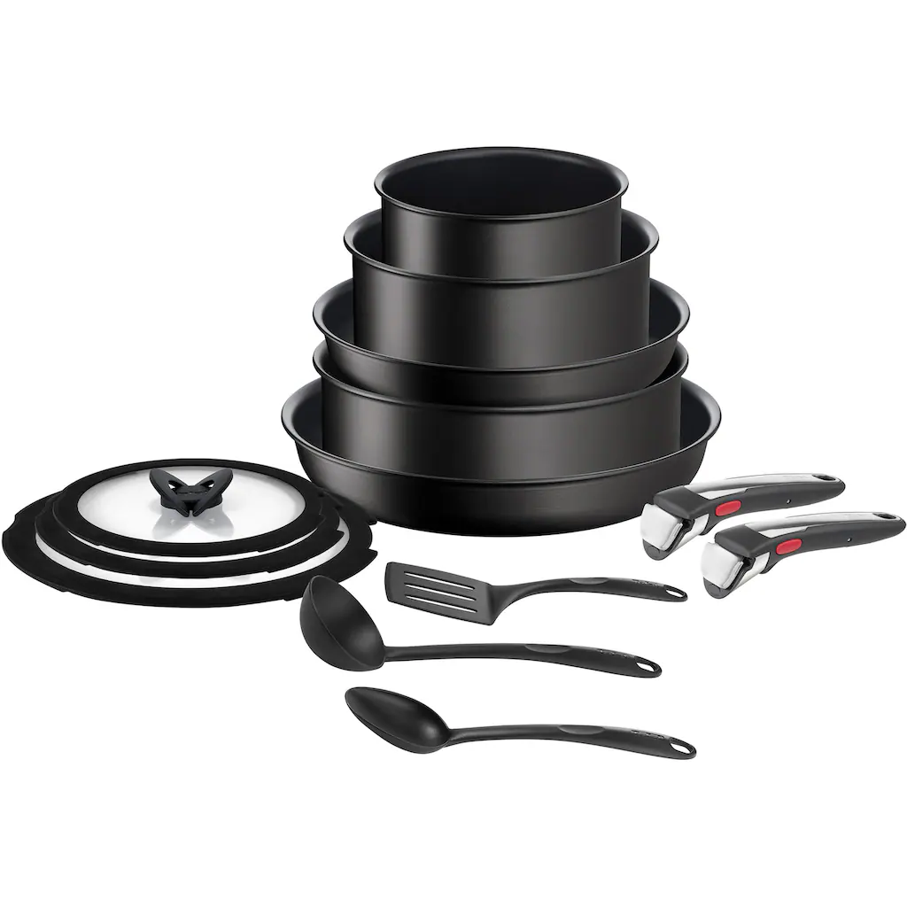 Tefal Topf-Set »Ingenio Unlimited On«, Aluminium, (Set, 13 Tlg.), Antihaft, Thermo-Signal, Abnehmbarer Griff, Alle Herdarten, Induktion 3 Tefal Topf-Set »Ingenio Unlimited On«, Aluminium, (Set, 13 Tlg.), Antihaft, Thermo-Signal, Abnehmbarer Griff, Alle Herdarten, Induktion