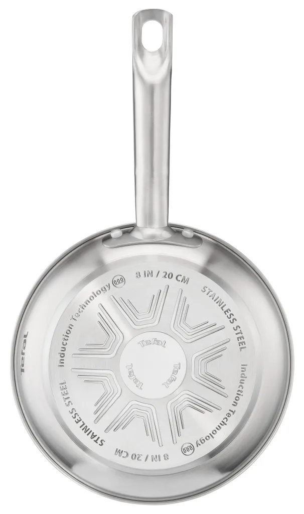 Tefal Virtuoso Pfanne Bratpfanne, Beschichtet, 24cm, Edelstahl 4 Tefal Virtuoso Pfanne Bratpfanne, Beschichtet, 24cm, Edelstahl – Bild 2