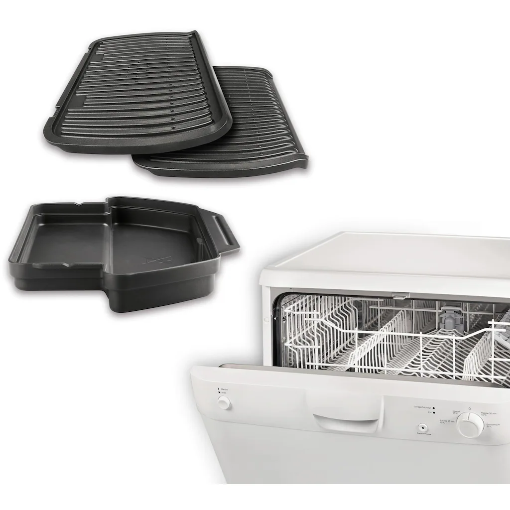Tefal Kontaktgrill »GC712D OptiGrill+«, 2000 W, 6 Grillprogramme, Passt Temperatur + Grillzyklus Ans Grillgut An 7 Tefal Kontaktgrill »GC712D OptiGrill+«, 2000 W, 6 Grillprogramme, Passt Temperatur + Grillzyklus Ans Grillgut An – Bild 5