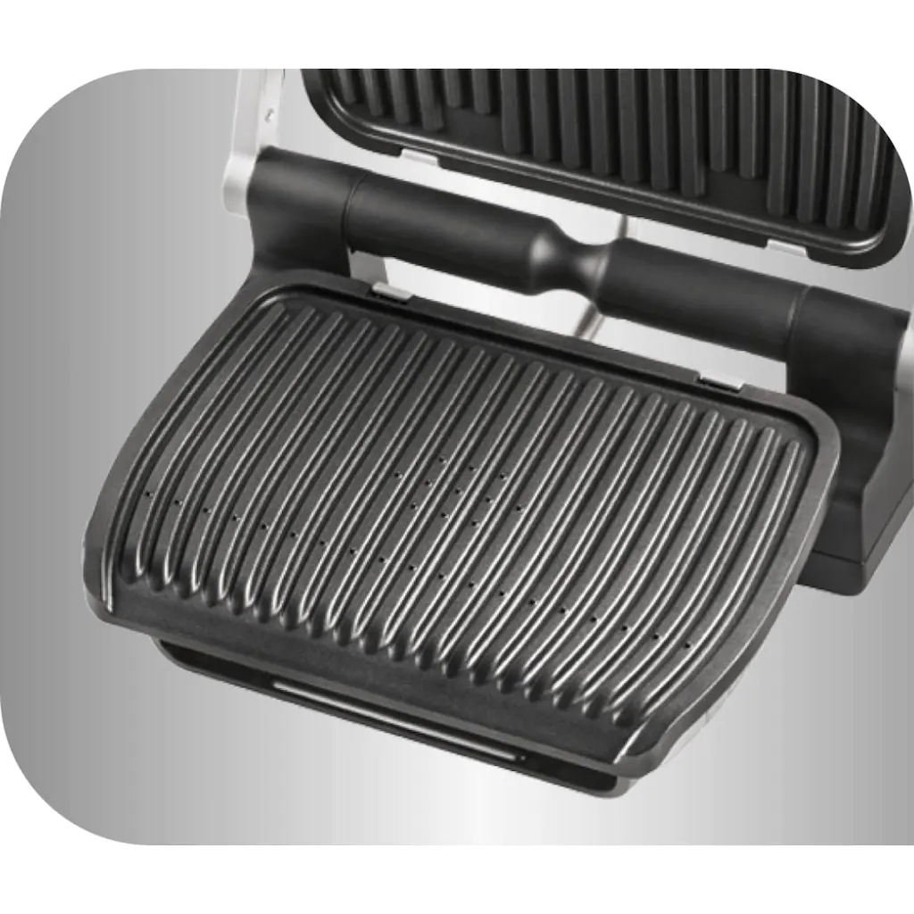 Tefal Kontaktgrill »GC712D OptiGrill+«, 2000 W, 6 Grillprogramme, Passt Temperatur + Grillzyklus Ans Grillgut An 4 Tefal Kontaktgrill »GC712D OptiGrill+«, 2000 W, 6 Grillprogramme, Passt Temperatur + Grillzyklus Ans Grillgut An – Bild 2