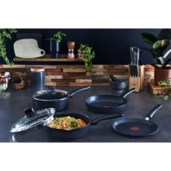 Tefal Bratpfanne »Black Stone«, Aluminium, (1 Tlg.), Aluminium, Mineralia Antihaft, Thermo-Signal, Alle Herdarten,Induktion -Tefal ab7c55a0b8f15c30f6f2bb0cfcc75449