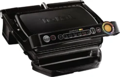 TEFAL Kontaktgrill Optigrill+ GC7128 (Elektrisch, 2000 Watt, 6 Grillprogramme, Lichtindikator, 33,3 X 20 Cm Grillfläche,