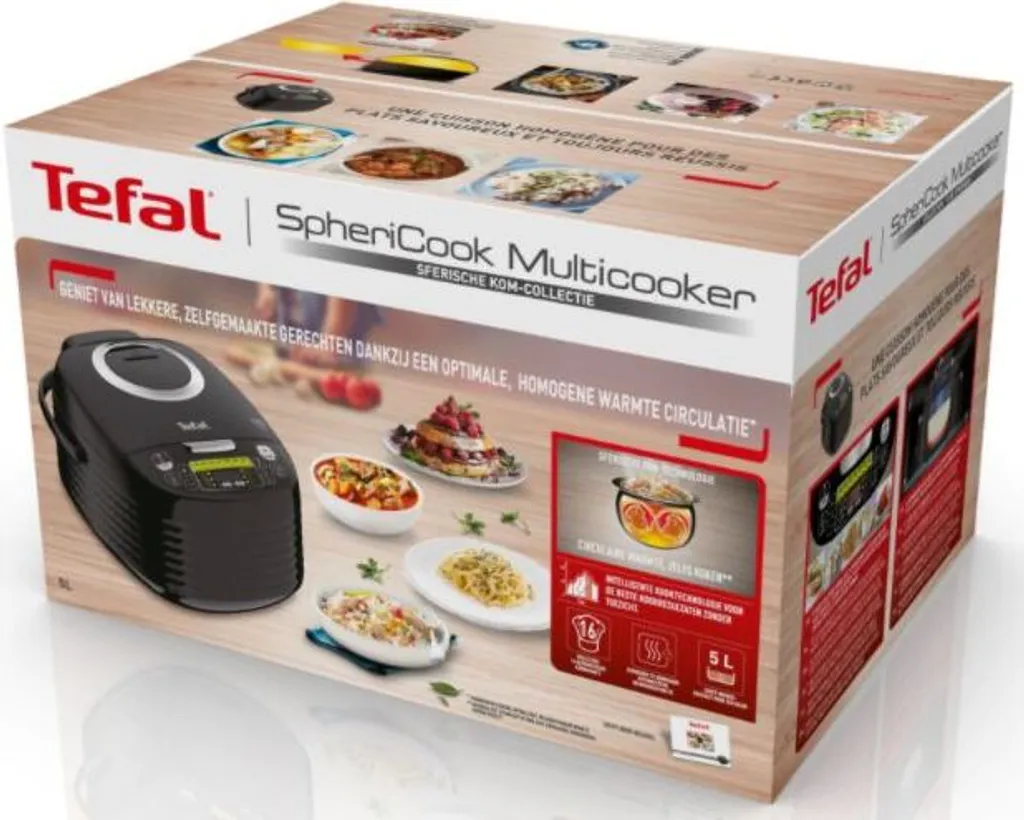 Tefal SPHERICOOK MULTIKOCHER (RK7458), 6 L, 820 W, Schwarz, 339 Mm, 455 Mm, 289 Mm 5 Tefal SPHERICOOK MULTIKOCHER (RK7458), 6 L, 820 W, Schwarz, 339 Mm, 455 Mm, 289 Mm – Bild 3