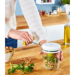 Tefal Zerkleinerer »K16441 + K16443 Jamie Oliver Chop & Shaker«, 450 Ml, Edelstahlklingen, Deckel, Messskala, Rotormesser -Tefal b95e9f04691896cb937add1cab0b65e4