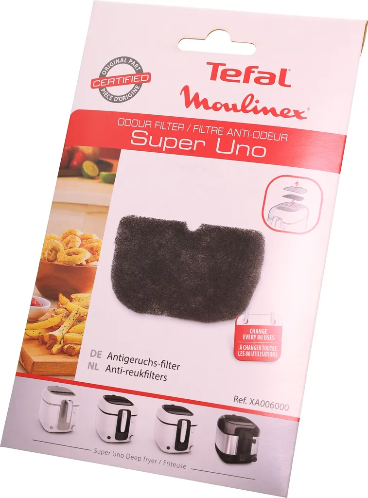 Tefal Moulinex Friteusenfilter Anti-Geruchs-Filter Für Super Uno Friteuse - Nr. XA006000 3 Tefal Moulinex Friteusenfilter Anti-Geruchs-Filter Für Super Uno Friteuse - Nr. XA006000