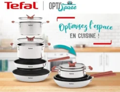 TEFAL G720S604 6-teiliges Stapelbares Kochgeschirrset OPTI'SPACE - Edelstahl - Alle Kochfelder Inklusive Induktion -Tefal bc01a96693985318efa85da1887a3f3c