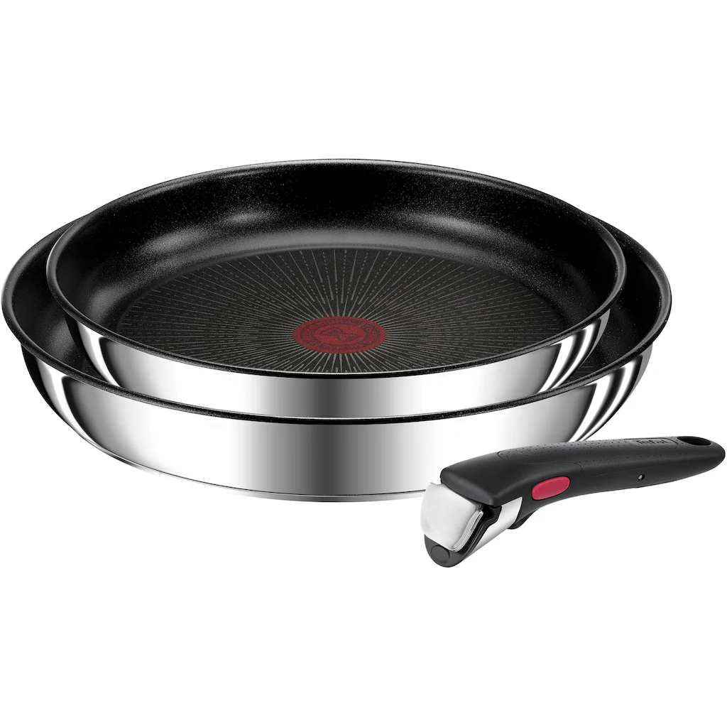 Tefal Pfannen-Set »Ingenio Preference L97394«, Edelstahl, (Set, 3 Tlg.), Stapelbar, Antihaftversiegelung, Induktion, Made In France, Kompakt 3 Tefal Pfannen-Set »Ingenio Preference L97394«, Edelstahl, (Set, 3 Tlg.), Stapelbar, Antihaftversiegelung, Induktion, Made In France, Kompakt