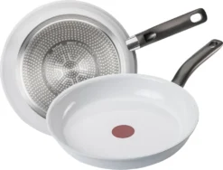 Tefal C90802 CERAMIC CONTROL WHITE Bratpfanne Induktion °20cm Crispy Results