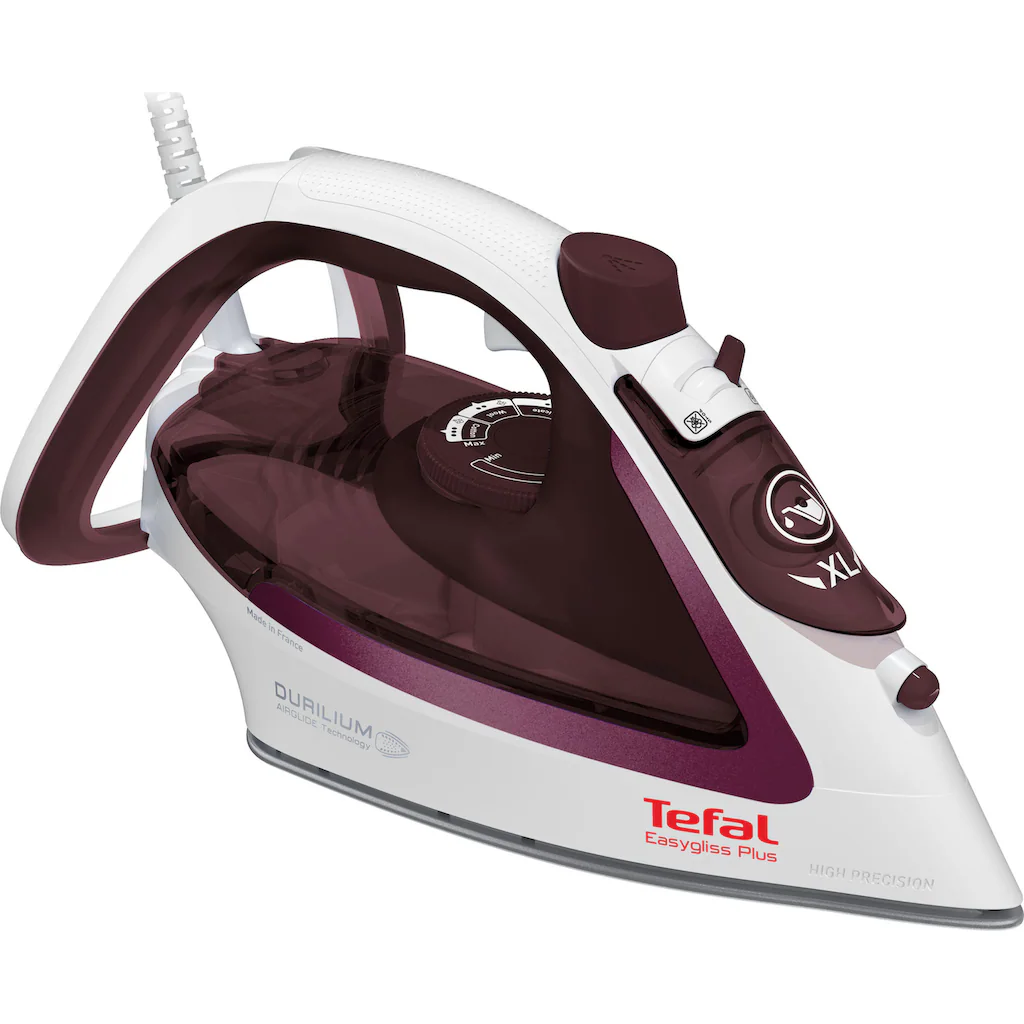 Tefal Dampfbügeleisen »FV5716 Easygliss Plus«, 2500 W, 190 G/Min. Dampfstoß, Vertikaldampf, XL Einfüllöffnung, Stabile Ablage 3 Tefal Dampfbügeleisen »FV5716 Easygliss Plus«, 2500 W, 190 G/Min. Dampfstoß, Vertikaldampf, XL Einfüllöffnung, Stabile Ablage