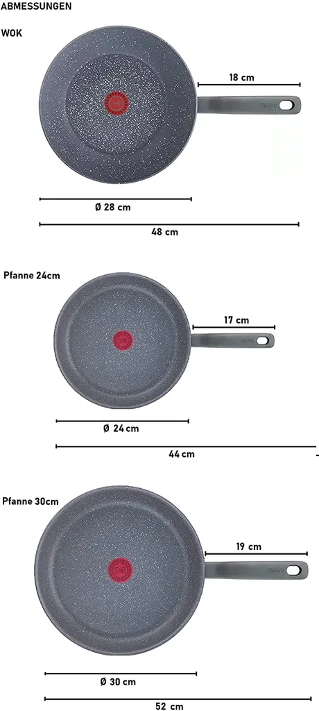 Tefal G13411 Cook Healthy Pfannenset Induktion 6 Tlg, Hohe Wokpfanne Mit Deckel 28cm, Pfanne 30 Cm + 24cm, Alle Herdarten, Spülmaschinenfest, Antihaft-beschichtet, Wok & Bratpfanne Set 8 Tefal G13411 Cook Healthy Pfannenset Induktion 6 Tlg, Hohe Wokpfanne Mit Deckel 28cm, Pfanne 30 Cm + 24cm, Alle Herdarten, Spülmaschinenfest, Antihaft-beschichtet, Wok & Bratpfanne Set – Bild 6