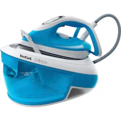 Tefal Dampfbügelstation »Tefal SV8002 Express Airglide«, Hohe Gleitfähigkeit, CalcClear, Verriegelungssystem, Energiesparmodus