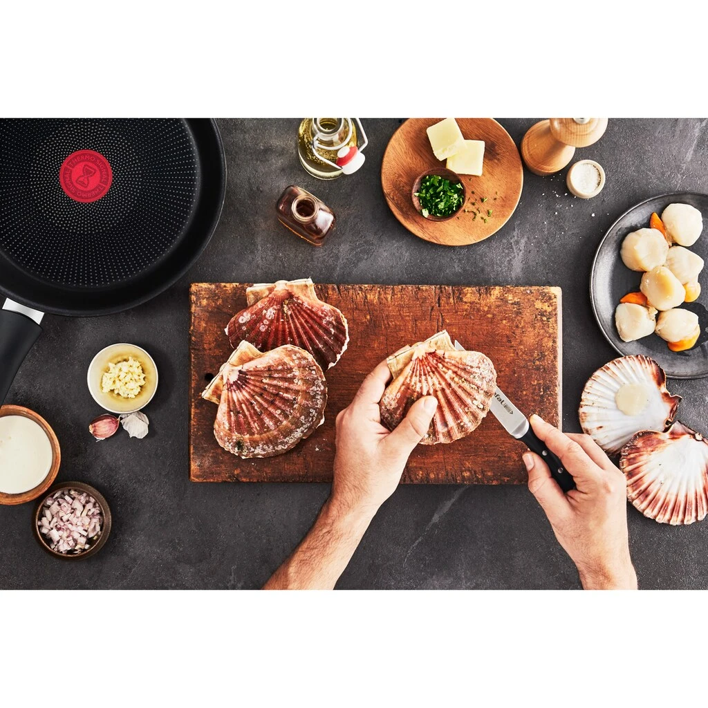 Tefal Bratpfanne »Ultimate On«, Aluminium, (1 Tlg.), Titanium Antihaftbeschichtung, Thermo-Signal, Alle Herdarten Induktion 7 Tefal Bratpfanne »Ultimate On«, Aluminium, (1 Tlg.), Titanium Antihaftbeschichtung, Thermo-Signal, Alle Herdarten Induktion – Bild 5