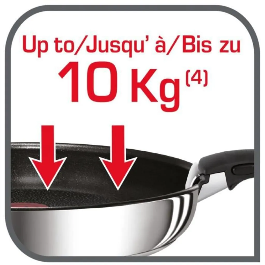 TEFAL L9409032 4er-Set INGENIO PREFERENCE - Alle Kochfelder Einschließlich Induktion - Französische Herstellung - Edelstahl 7 TEFAL L9409032 4er-Set INGENIO PREFERENCE - Alle Kochfelder Einschließlich Induktion - Französische Herstellung - Edelstahl – Bild 5