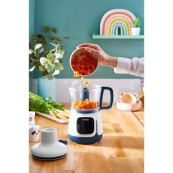 Tefal Stabmixer »HB55W4 Yummy Gourmet Babynahrungszubereiter«, 600 W, Inkl. Stabmixer, Spatel, Messbecher, Keramikvorratsbehälter,Rezeptbuch -Tefal cf1c1b5232e1ff1a3e6fcd5b16784e1a