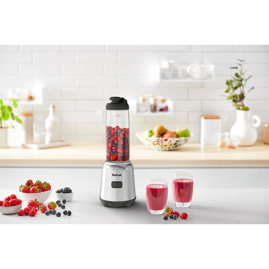 Tefal Standmixer »BL15FD Mix & Move«, 300 W, 2 Flaschen To-Go In Premium Tritan, Abnehmbare Klingen 7 Tefal Standmixer »BL15FD Mix & Move«, 300 W, 2 Flaschen To-Go In Premium Tritan, Abnehmbare Klingen – Bild 5