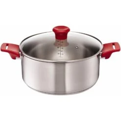 Tefal Topf-Set »Tefal By Jamie Oliver Mainstream«, Edelstahl, (Set, 8 Tlg.), Edelstahl-Set Jamie Oliver, Red Collection, Alle Herdarten,Induktion -Tefal d13904e14d0ee142ad1d36e1a2699cb5