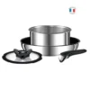 TEFAL L9409032 4er-Set INGENIO PREFERENCE - Alle Kochfelder Einschließlich Induktion - Französische Herstellung - Edelstahl -Tefal d14c3dcd9a9c2d61645e9948779410c0