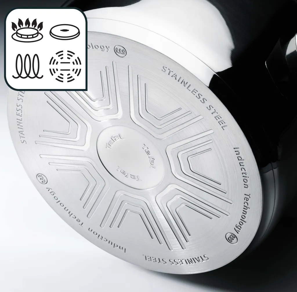 Tefal Duetto Kochgeschirr, 7-Teiliges Set, Stielkasserolle 16 Cm, Kochtöpfe 16/20/24 Cm + Deckel 6 Tefal Duetto Kochgeschirr, 7-Teiliges Set, Stielkasserolle 16 Cm, Kochtöpfe 16/20/24 Cm + Deckel – Bild 4