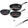 Tefal Pfannen-Set »Unlimited On« In 20/24/28 Cm Und »Ice Force Kochmesser« -Tefal d55ce20c5a2e91461672a0f2bff70767