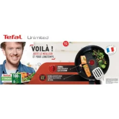 TEFAL G2550502 26 Cm UNBEGRENZTER Herd Alle Kochfelder Einschließlich Induktion - Französische Herstellung - Schwarz -Tefal d7a4d3cdb8f2fc4b622976f47aac2292