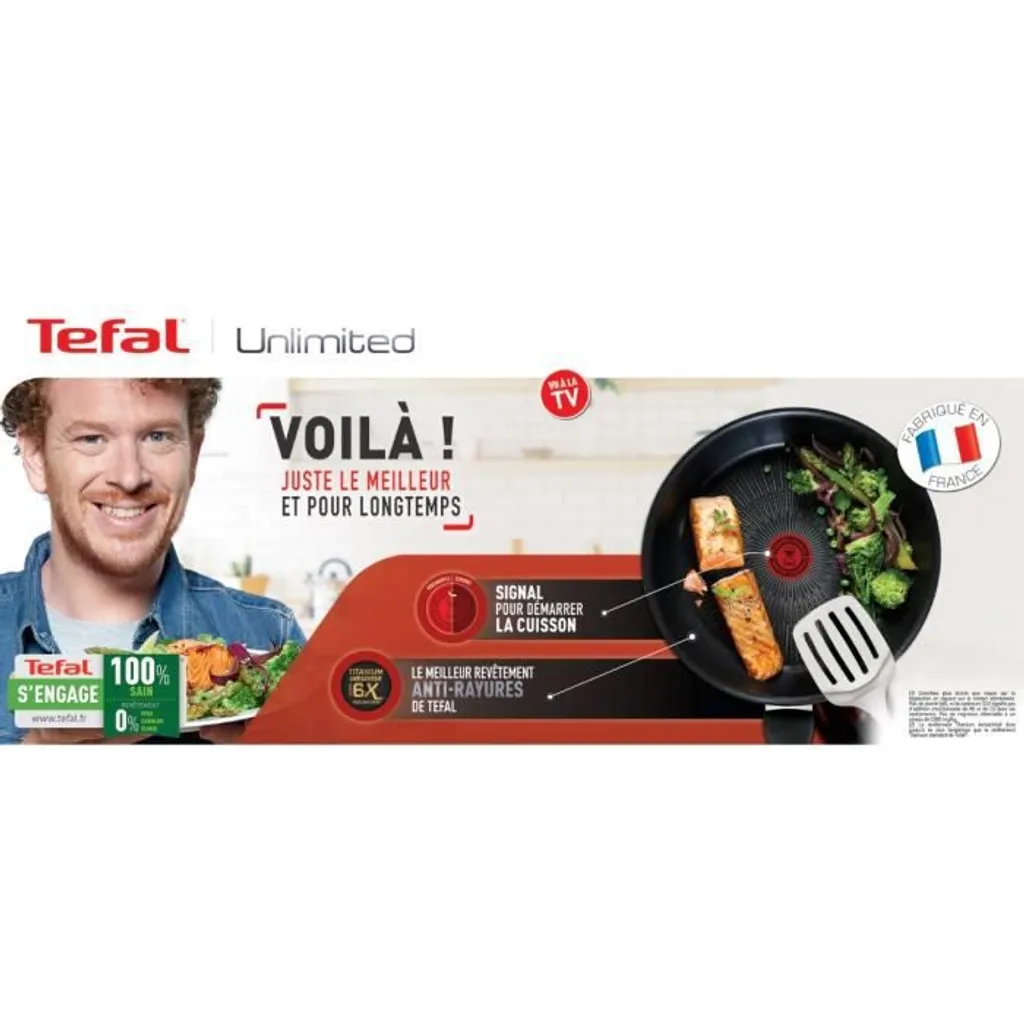 TEFAL G2550102 19 Cm UNBEGRENZTE Pfanne - Alle Kochfelder Einschließlich Induktion - Schwarz 4 TEFAL G2550102 19 Cm UNBEGRENZTE Pfanne - Alle Kochfelder Einschließlich Induktion - Schwarz – Bild 2