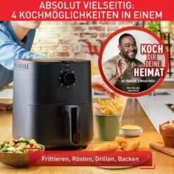 Tefal Heißluftfritteuse »EY1308 Easy Fry Essential«, 1030 W, Kompaktes Design, Energiesparend, Knusprige Ergebnisse, Gesund Kochen -Tefal de5070e58ebc159c7b6dcaafad850c1b
