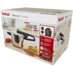 Tefal Schnellkochtopf »Secure Trendy«, Edelstahl, (1 Tlg.), Dampfkochtopf, Garregler,Sicherheitsvorrichtung,Korbeinsatz, Induktion 7 Tefal Schnellkochtopf »Secure Trendy«, Edelstahl, (1 Tlg.), Dampfkochtopf, Garregler,Sicherheitsvorrichtung,Korbeinsatz, Induktion -Tefal df42bbe61db4bd05fbd58c08cc2d6c5c