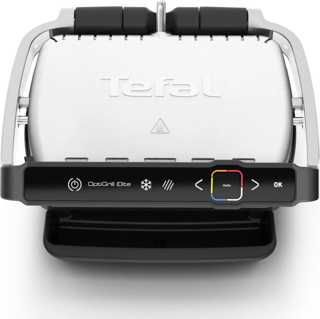 Tefal GC750D16 Optigrill Elite Kontaktgrill, Silber/schwarz 4 Tefal GC750D16 Optigrill Elite Kontaktgrill, Silber/schwarz – Bild 2